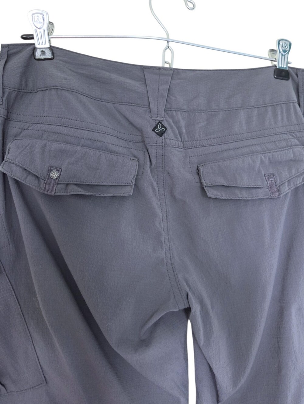 prAna Sage Convertible Pant Women 6 Grey Ripstop - Picture 8 of 15